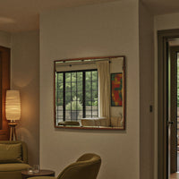 bronze bevel wall mirror