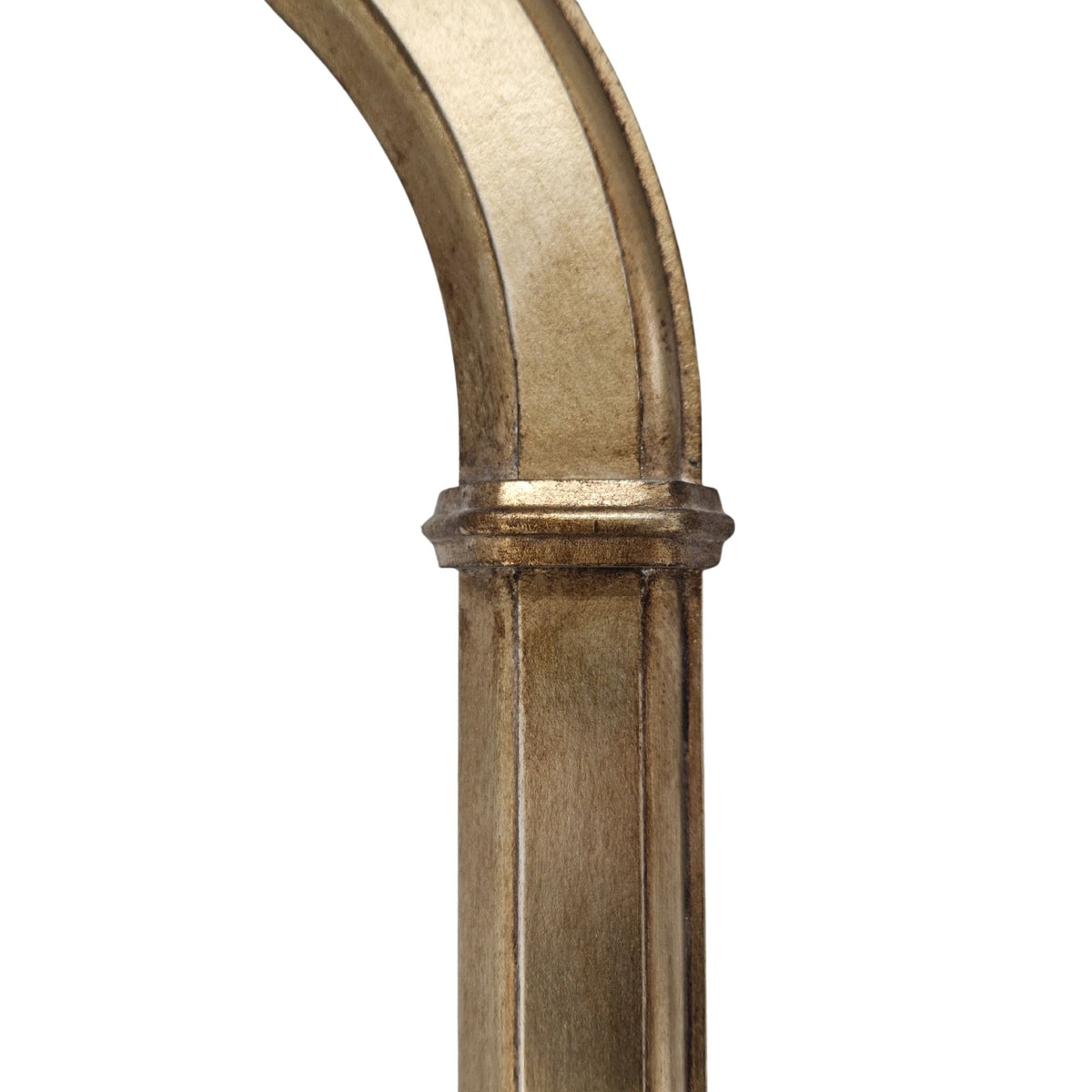 Classic antique gold brass overmantle mirror