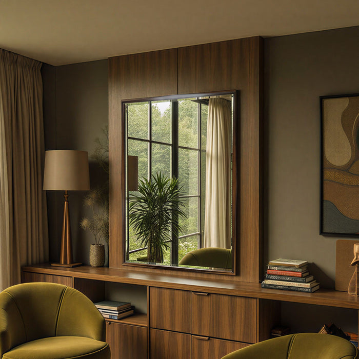Bronze mid-century mirror