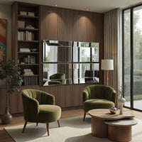 art deco sectional wall mirror