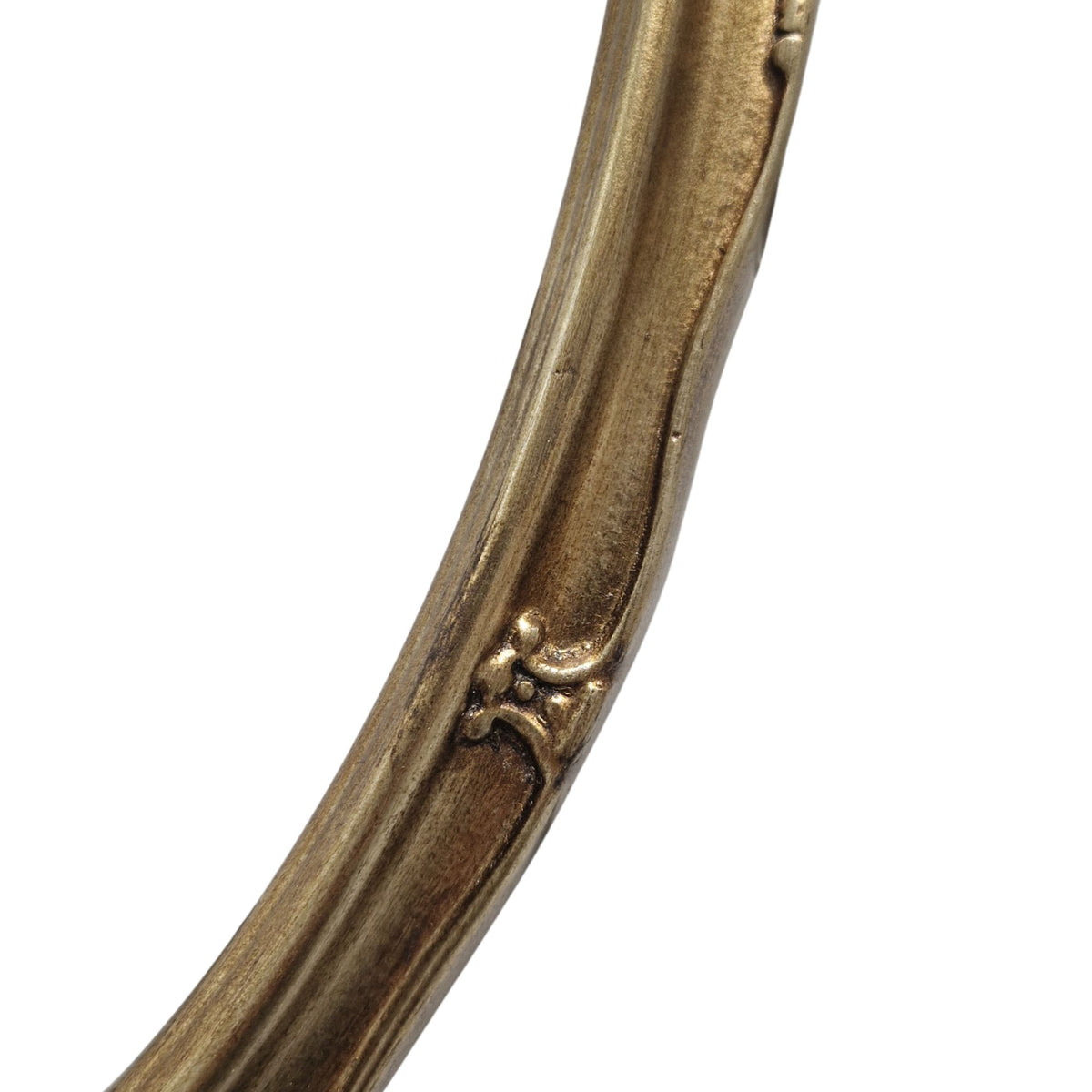 oval gold mirror