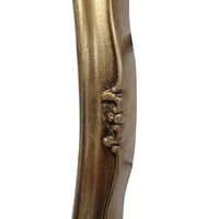 oval gold mirror