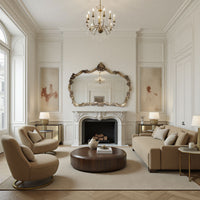 Traditional antique gold mirror