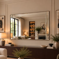 Large Bevelled art deco bronze mirror